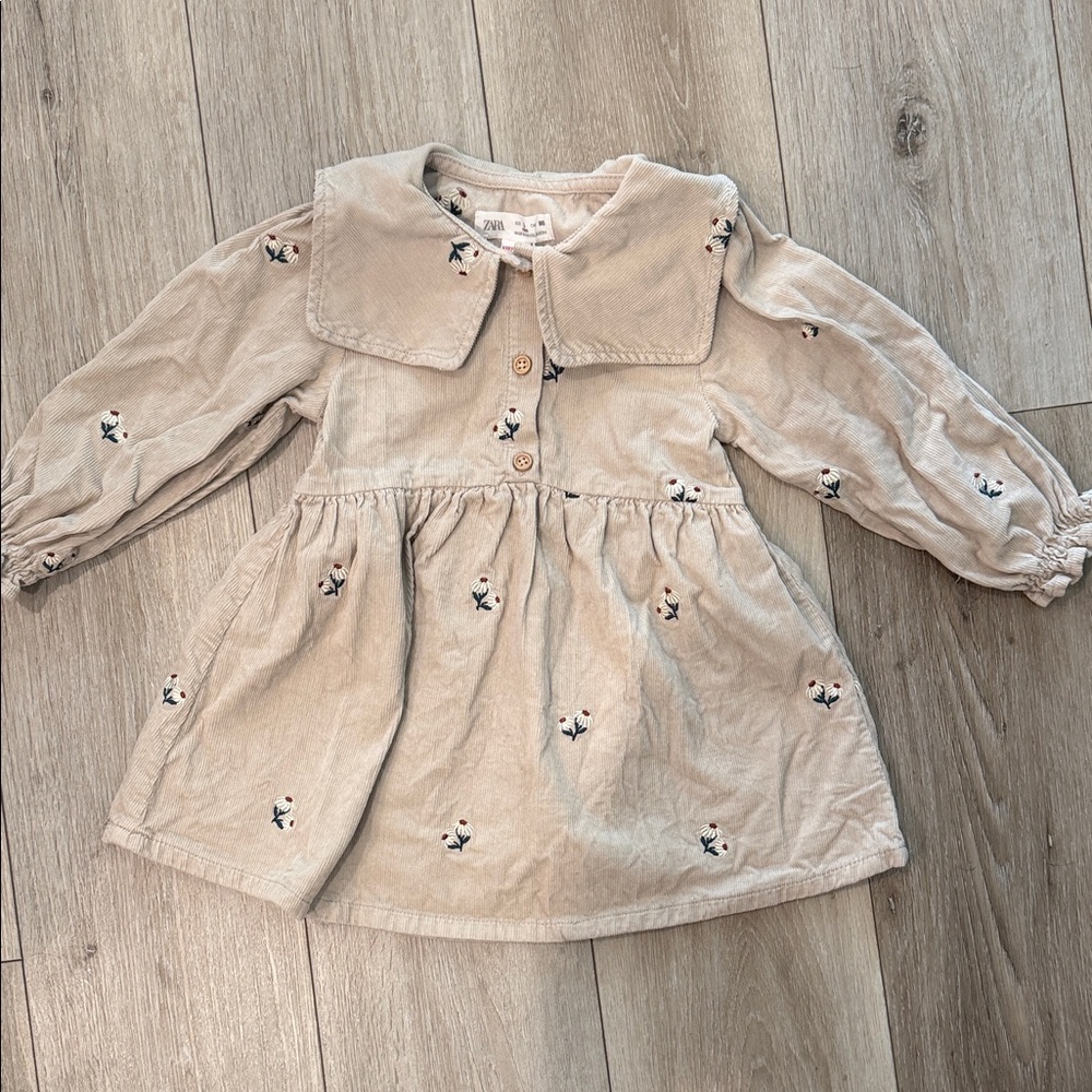 Zara Girls Corduroy Dress